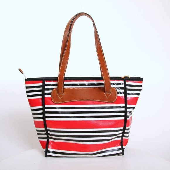 Fossil Keyper Stripe Coated Tote - Picture 3 of 8